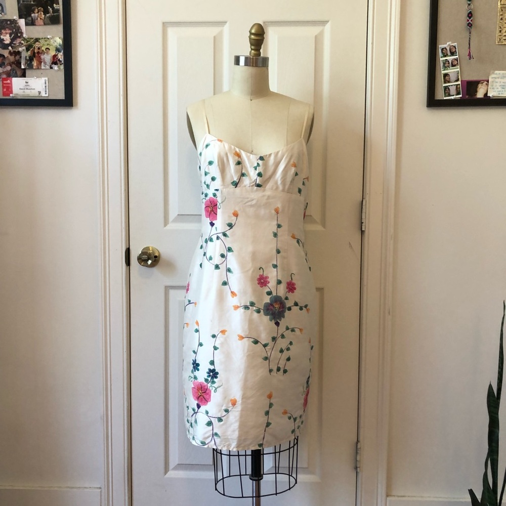 Nanette Lepore Embroidered Silk Dress
